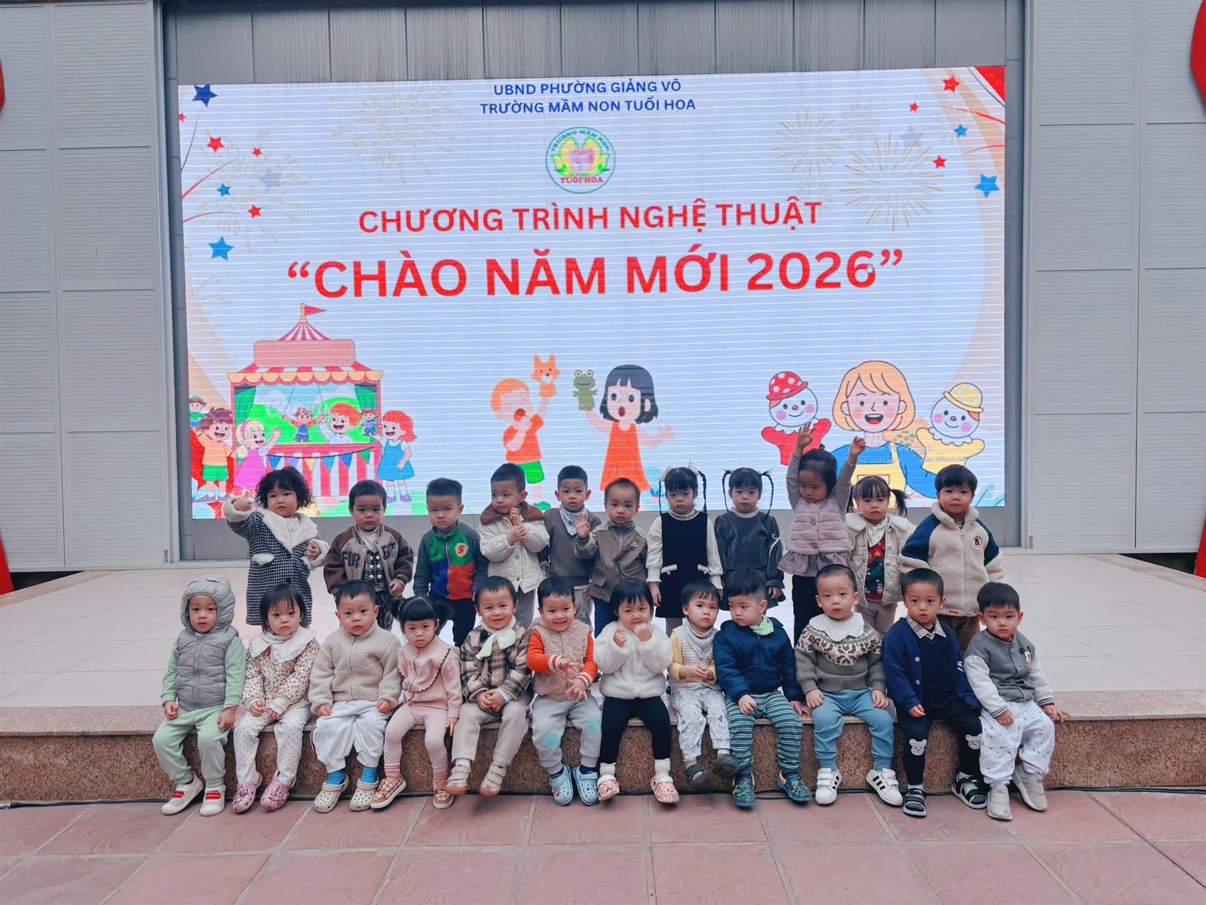 Lớp D2 trường mầm non Tuổi Hoa “ Chào năm mới 2026”
