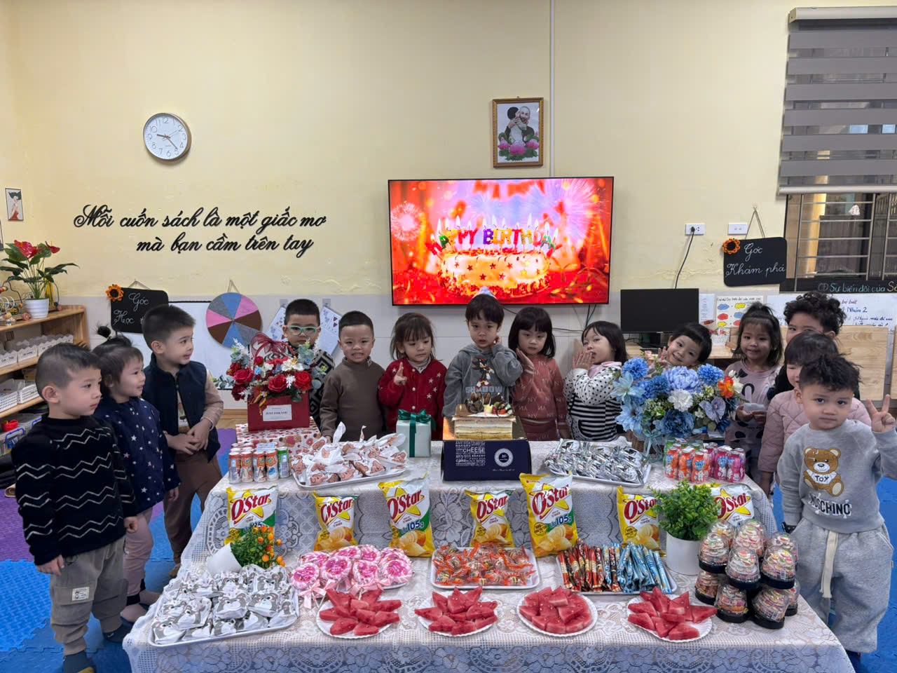 Chúc mừng sinh nhật các em bé tháng 2 của lớp mẫu giáo bé C3