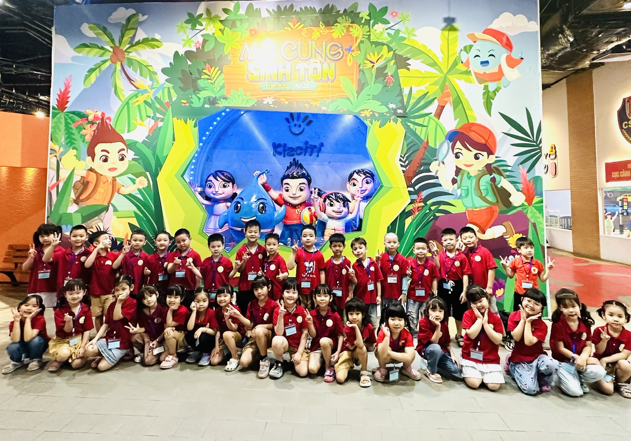 🌳🌳  Một ngày trải nghiệm tuyệt vời của các con tại KizCiti 🌳🌳lớp mẫu giáo lớn A4