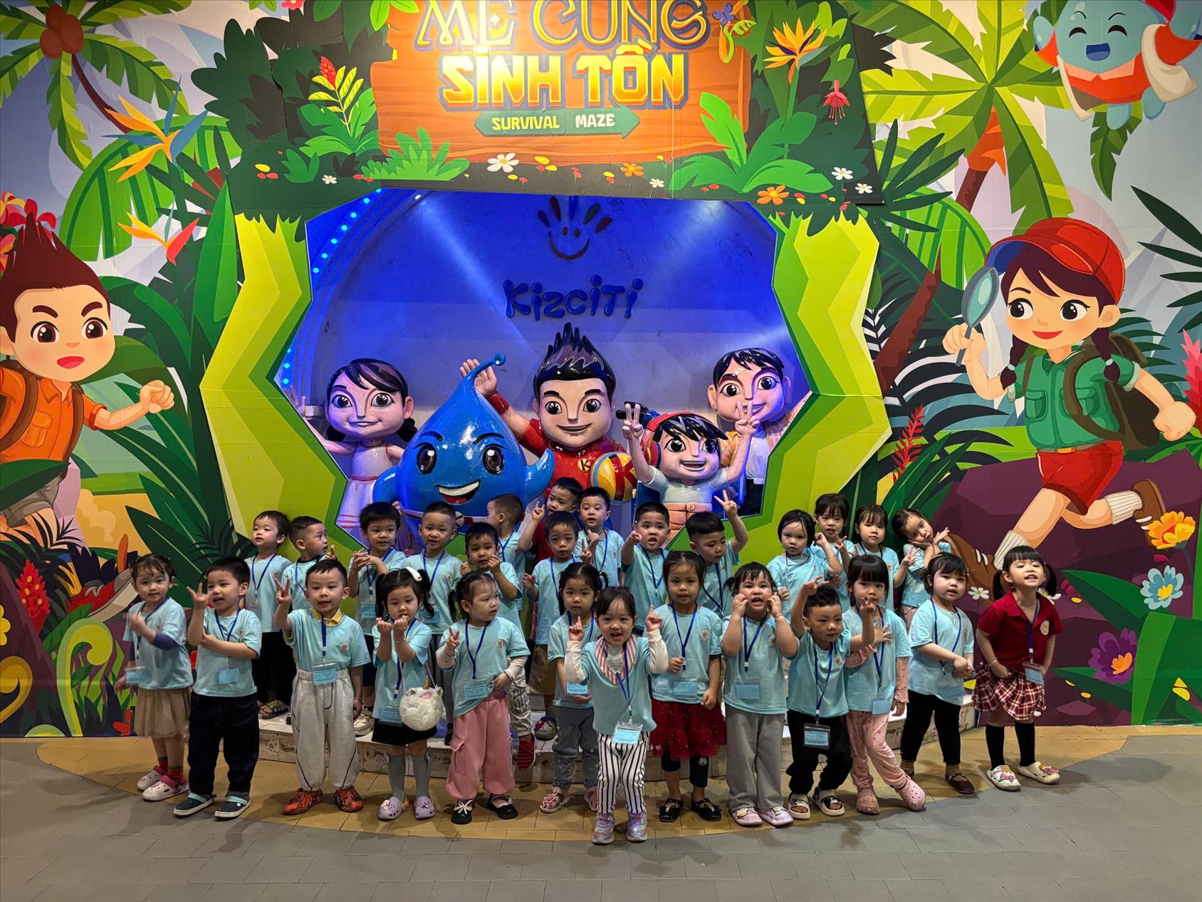 🌈 Trải nghiệm " Học mà chơi- Chơi mà học" tại KIZCITI của các bé lớp mẫu giáo bé C1  🌟