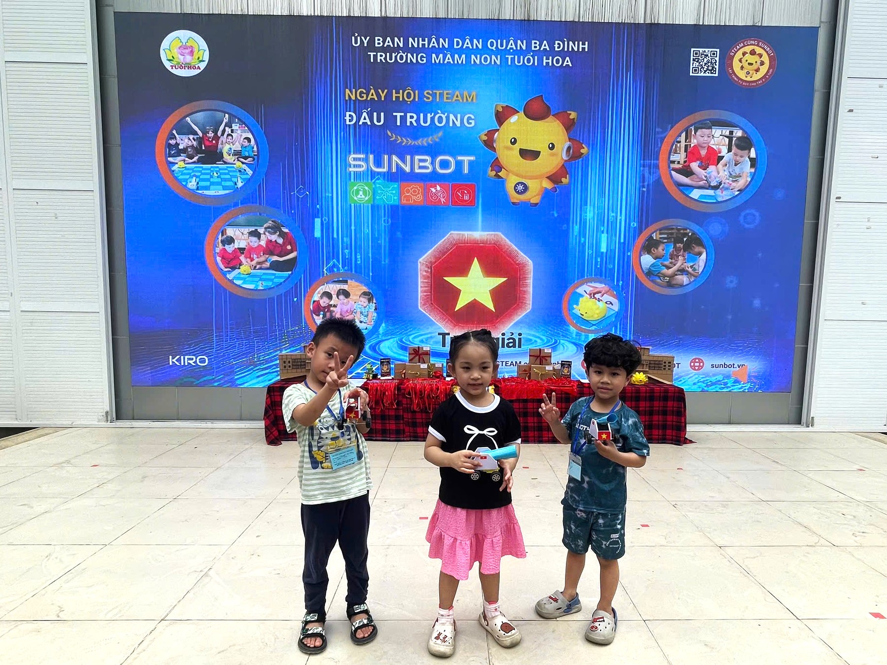 Ngày hội Steam – đấu trường Sunbot của các bé lớp mẫu giáo nhỡ B1