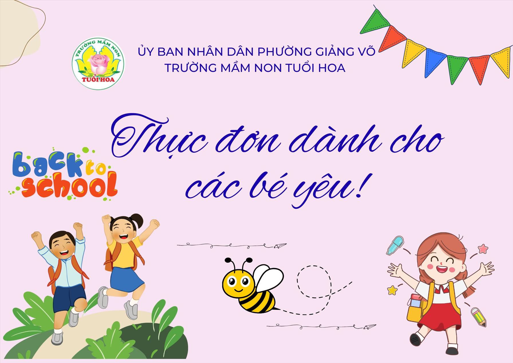 Thực đơn dành cho bé tuần 1 tháng 8 - Từ ngày 04/8/2025 đến ngày 8/8/2025