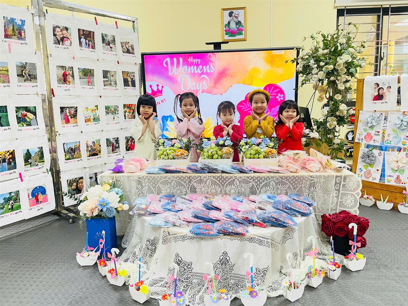 Liên hoan ngày 8/3 – Niềm vui và yêu thương của các bé MGN B1