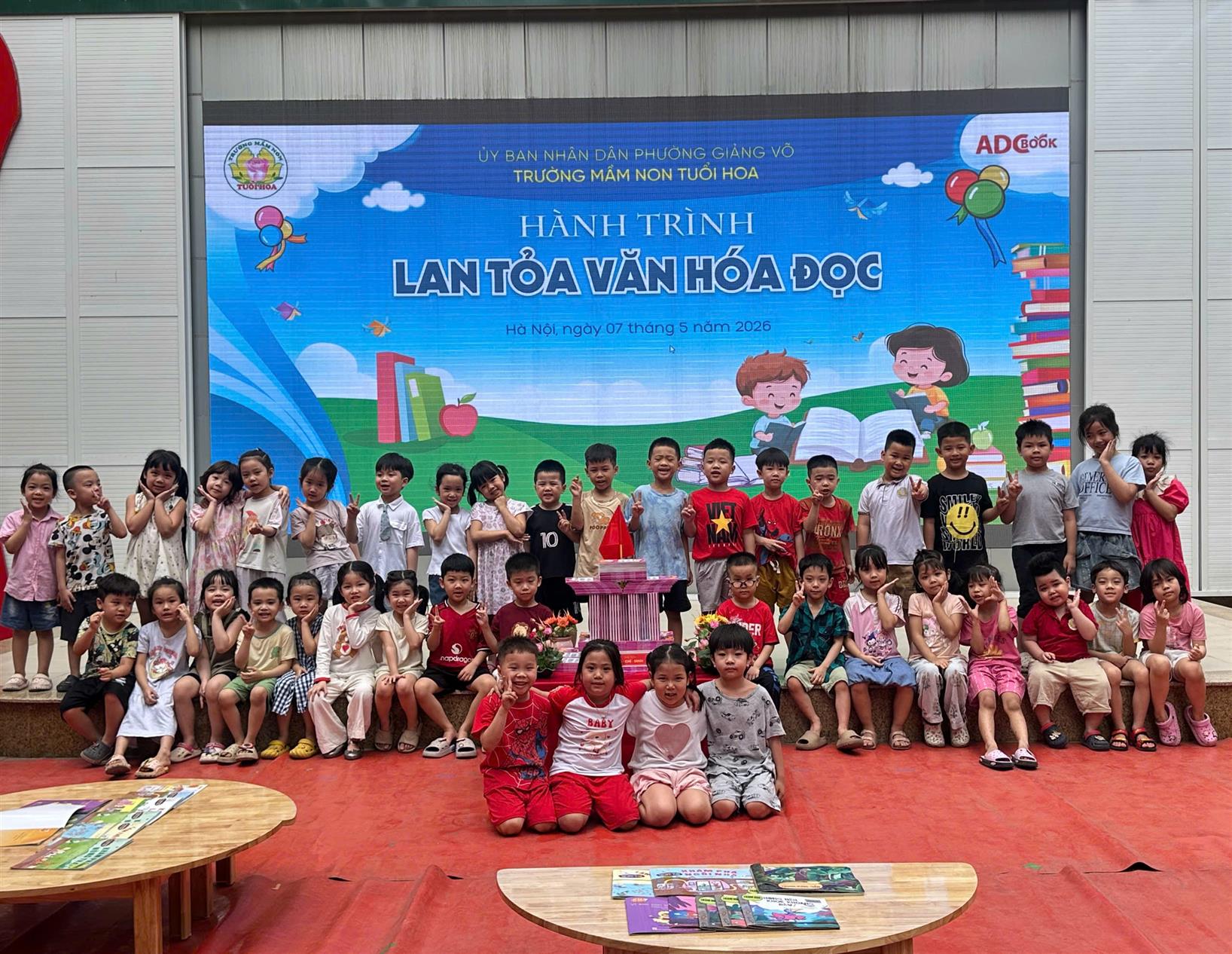 Hành trình lan tỏa văn hóa đọc tại lớp MGL A2 trường mầm non Tuổi Hoa 📚✨