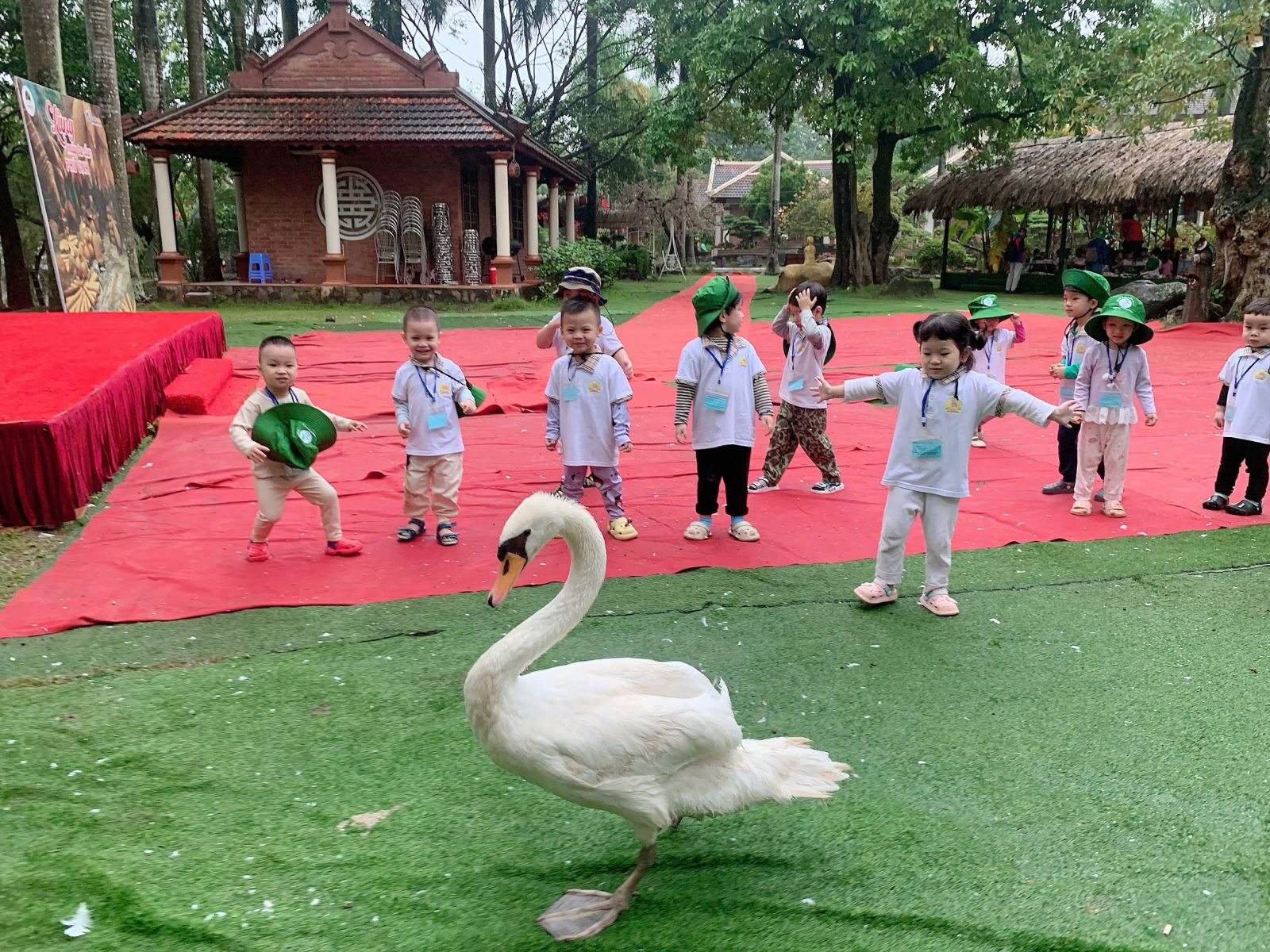 Các con rất thích trò chơi dân gian "Bắt vịt" ....